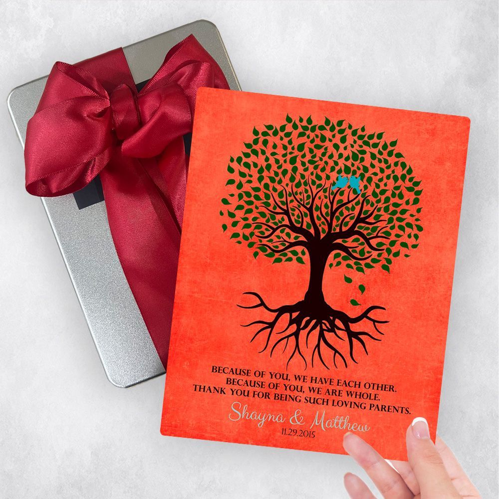 Tree with Roots Wedding Gift Delivery Box Gift for Parents TOY-1111