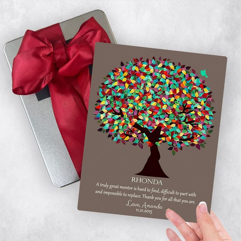 #1 Best Seller - Colorful Spring Tree Leadership Appreciation Gift Delivery Box Gift for Mentor TOY-1201