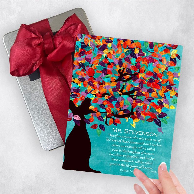 Colorful Spring Tree Teacher Appreciation Gift Delivery Box Gift for Educator TOY-1233