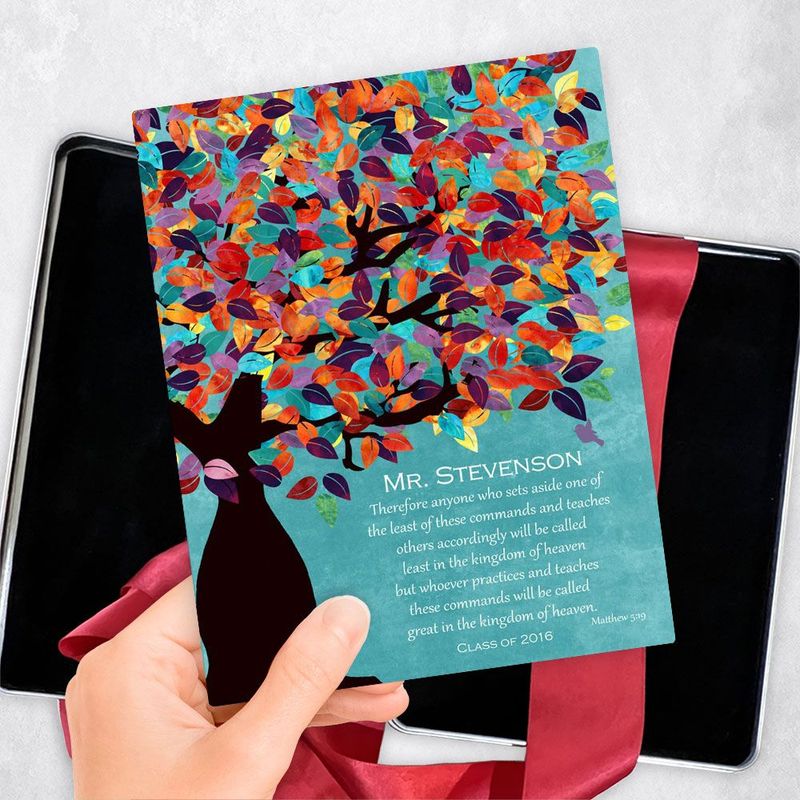 Colorful Spring Tree Teacher Appreciation Gift Delivery Box Gift for Educator TOY-1233