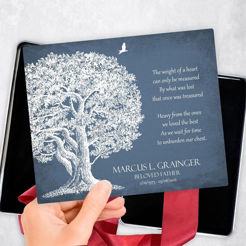 #1 Best Seller - White Oak Tree Memorial Gift Delivery Box Gift for Bereaved Family TOY-1329