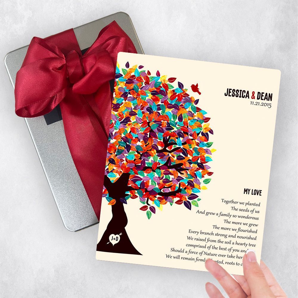 Half Spring Tree 10th Anniversary Gift Delivery Box Gift for Couple TOY-1285