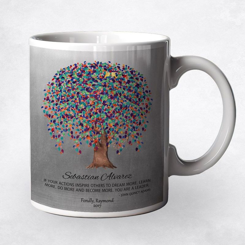 #1 Best Seller - Tin Willow Tree Leadership Appreciation Coffee Mug Gift for Mentor M-1511