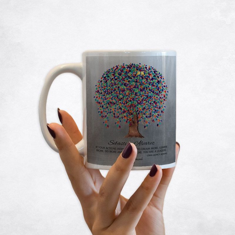 #1 Best Seller - Tin Willow Tree Leadership Appreciation Coffee Mug Gift for Mentor M-1511