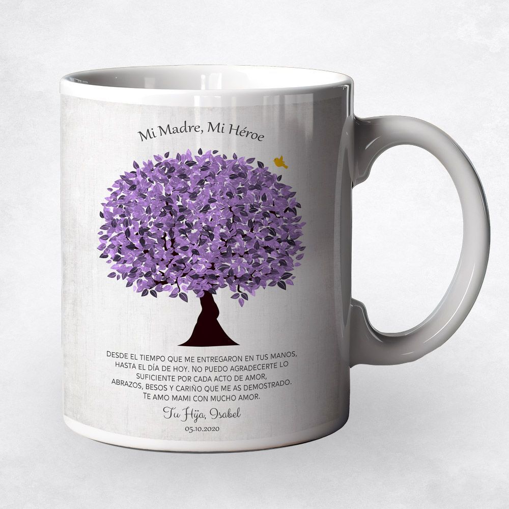Violet Tree Family Ceramic Coffee Mug Gift For Mom M-1549