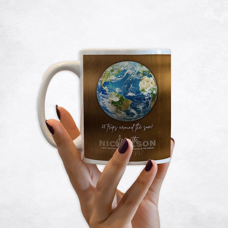 #1 Best Seller - Bronze Happy Birthday Favorite Person in the World Birthday Coffee Mug Gift for Family M-2133