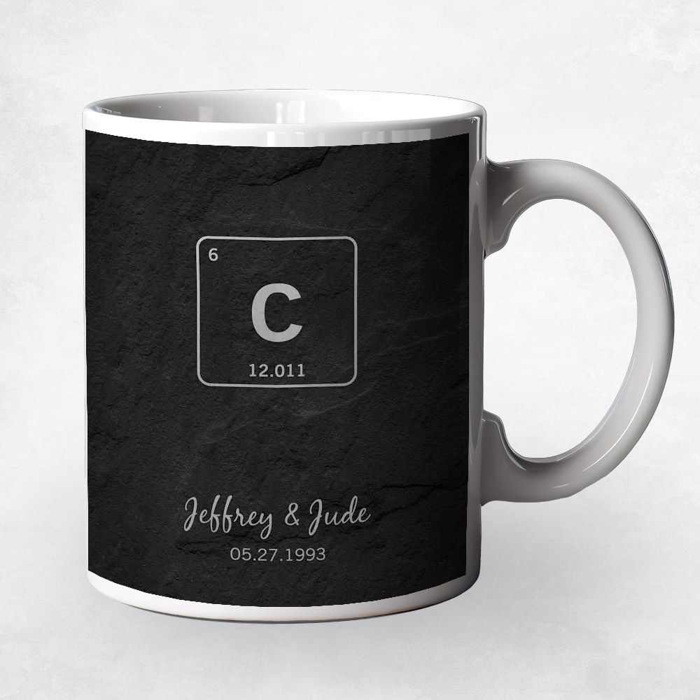Iron Periodic Table Element 6th Anniversary Coffee Mug Gift for Couple M-1927
