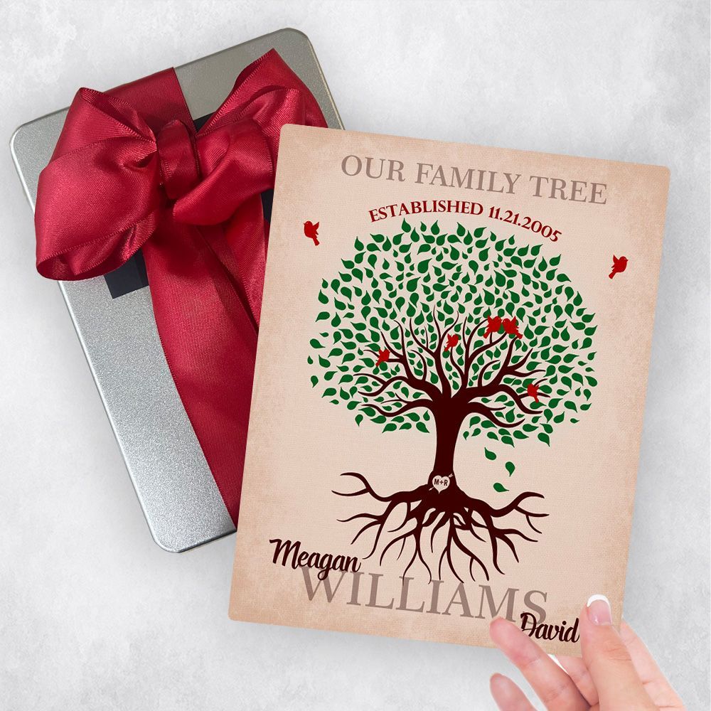 Green Tree with Roots Anniversary Gift Delivery Box Gift for Couple TOY-1129