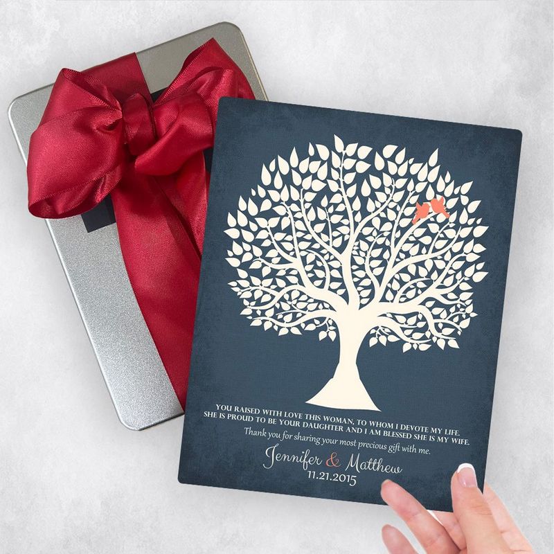#1 Best Seller - Tree Silhouette Wedding Gift Delivery Box Gift for Mother Of The Bride TOY-1117