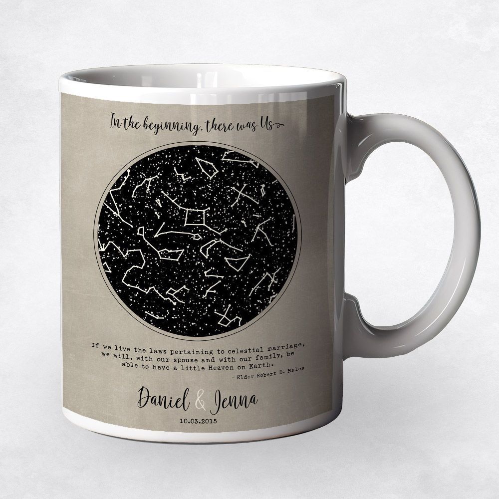 Star Map 10th Anniversary Coffee Mug Gift for Couple M-1735