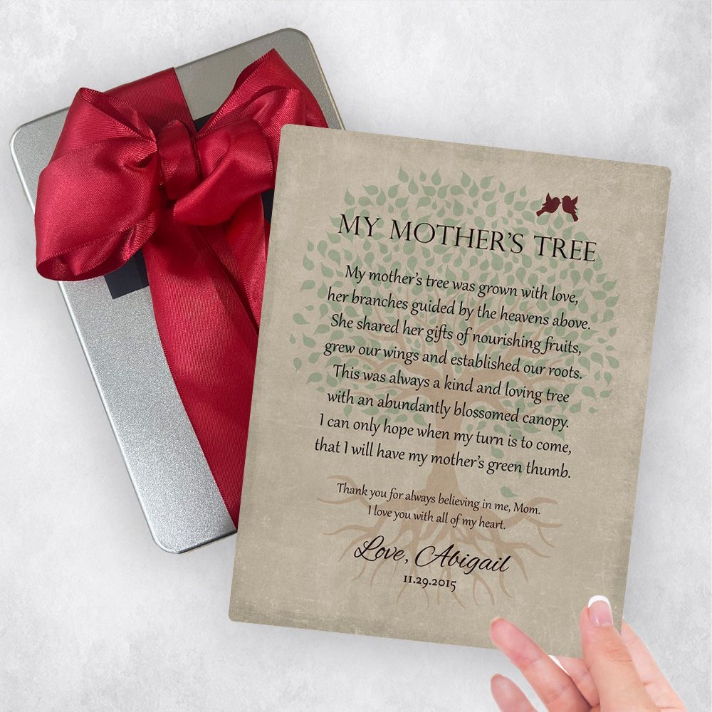 Appreciation Poem For Mother Metal Plaque Family Gift Delivery For Mother Toy-1142