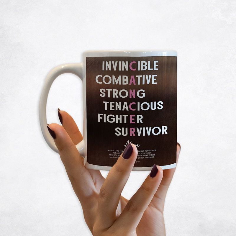 #1 Best Seller - Bronze Cancer Survivor Motivational Encouragement Encouragement Coffee Mug Gift for Family M-2165