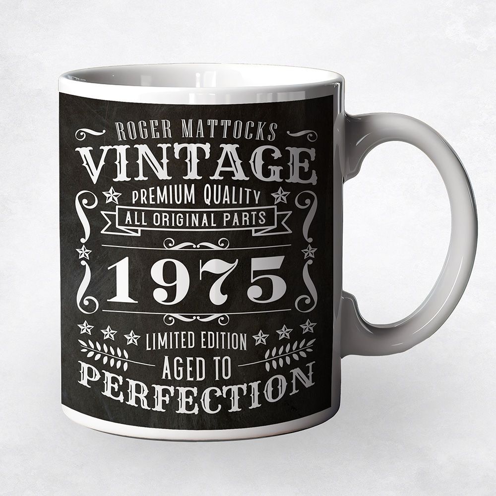 Vintage Birthday Aged To Perfection Birthday Coffee Mug Gift for Family M-2139