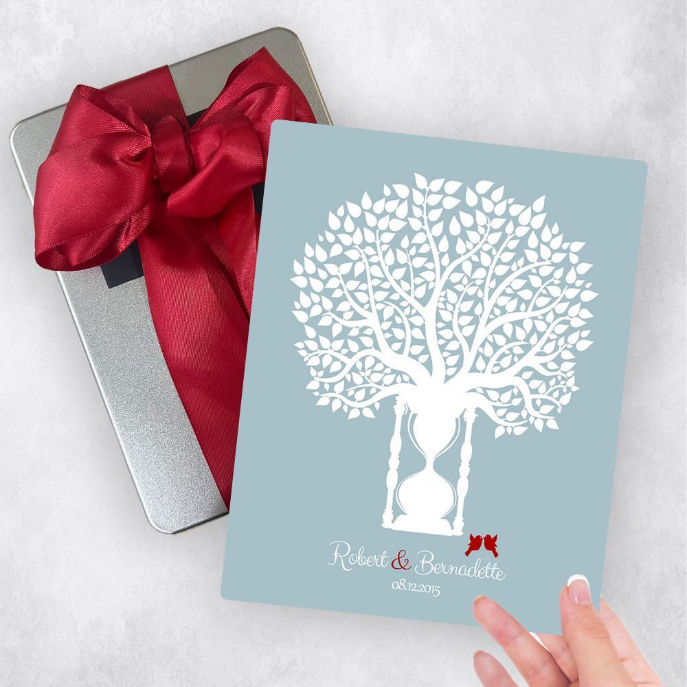 Hourglass Tree 1st Anniversary Gift Delivery Box Gift for Couple TOY-1389