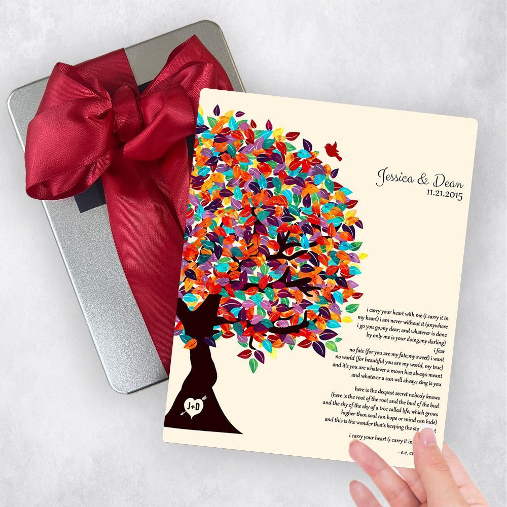 #1 Best Seller - Half Spring Tree 10th Anniversary Gift Delivery Box Gift for Couple TOY-1287