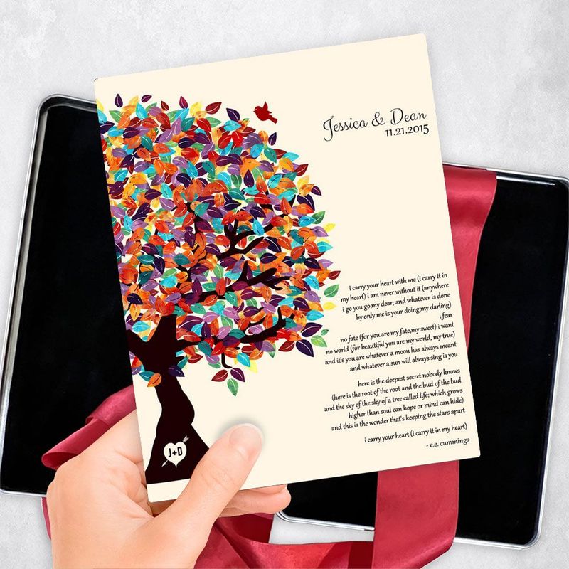 #1 Best Seller - Half Spring Tree 10th Anniversary Gift Delivery Box Gift for Couple TOY-1287