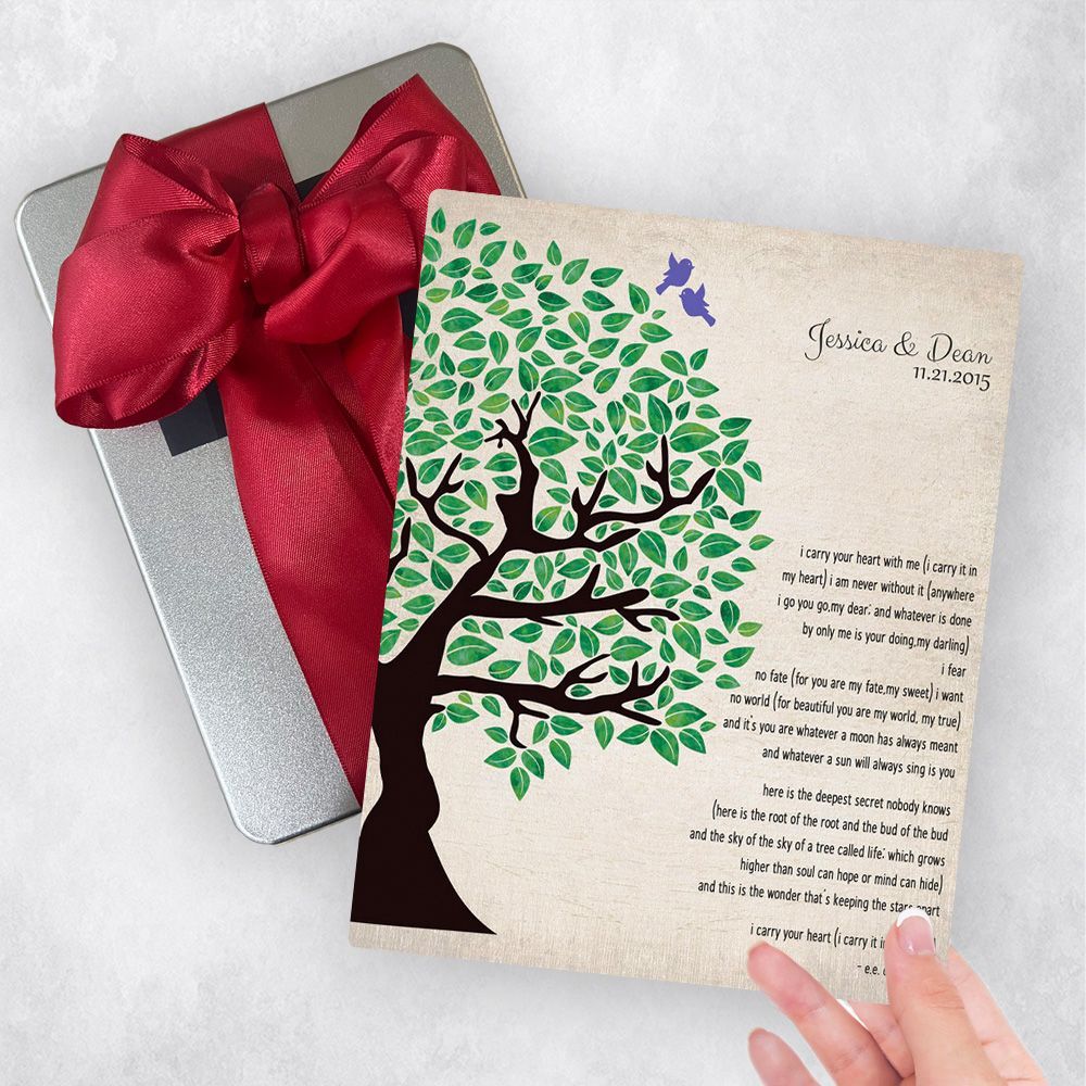 Half Olive Tree 10th Anniversary Gift Delivery Box Gift for Couple TOY-1277