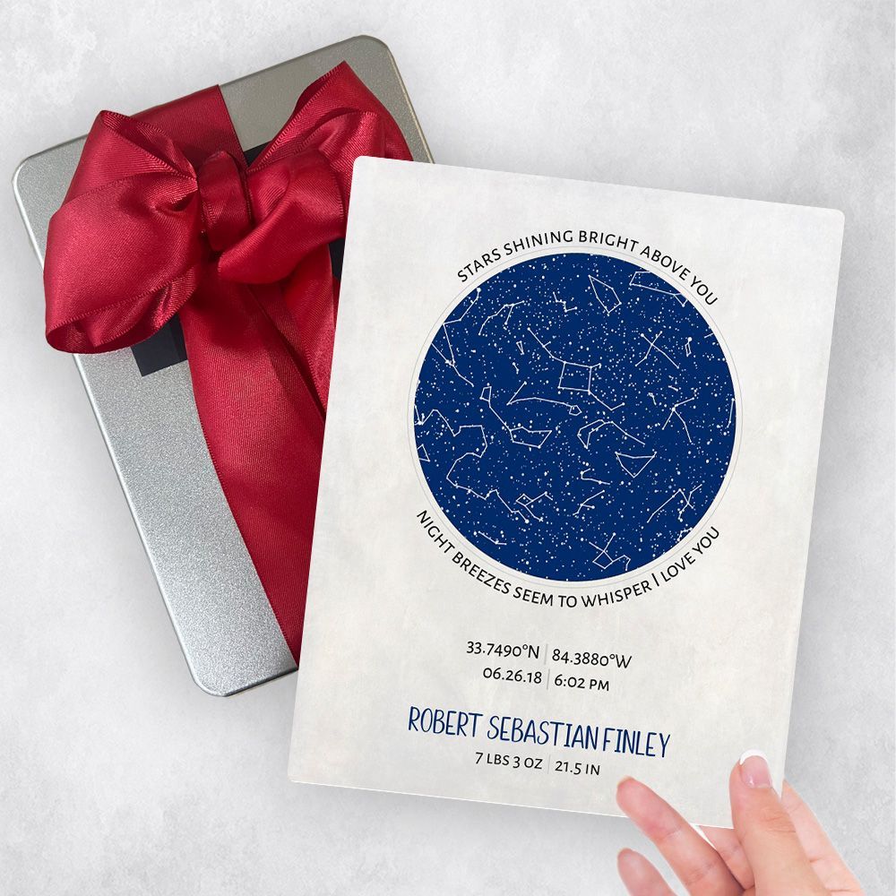 Star Map Baby Birth Gift Delivery Box Gift for Boy TOY-1741