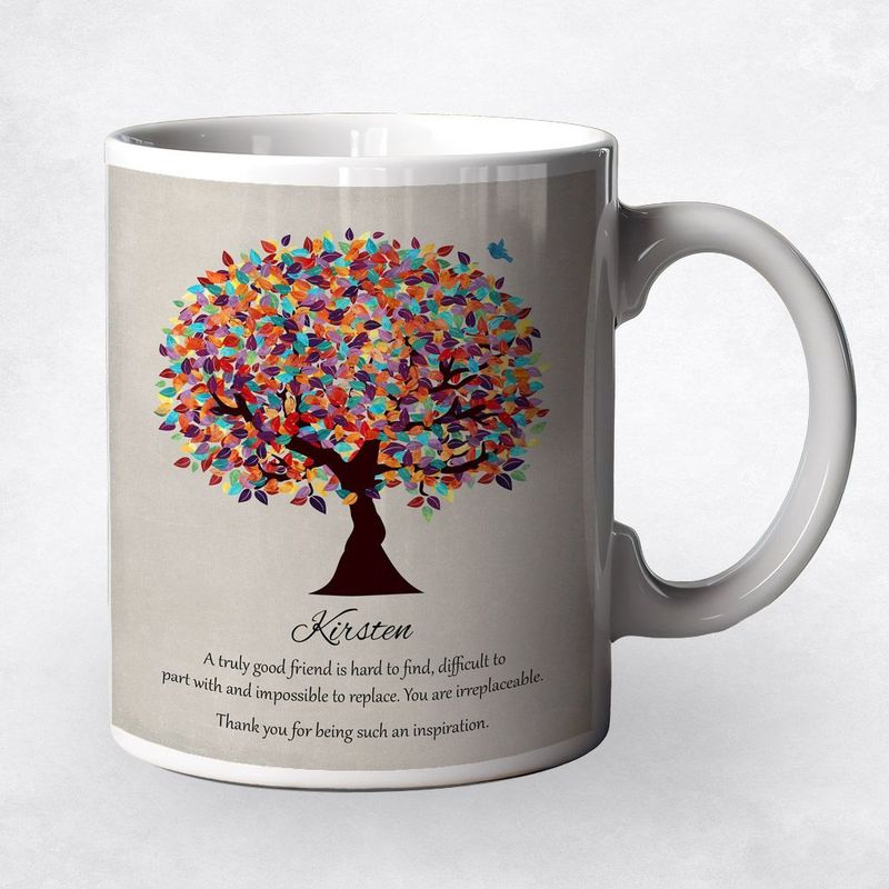 #1 Best Seller - Colorful Spring Tree Friendship Coffee Mug Gift for Friend M-1492