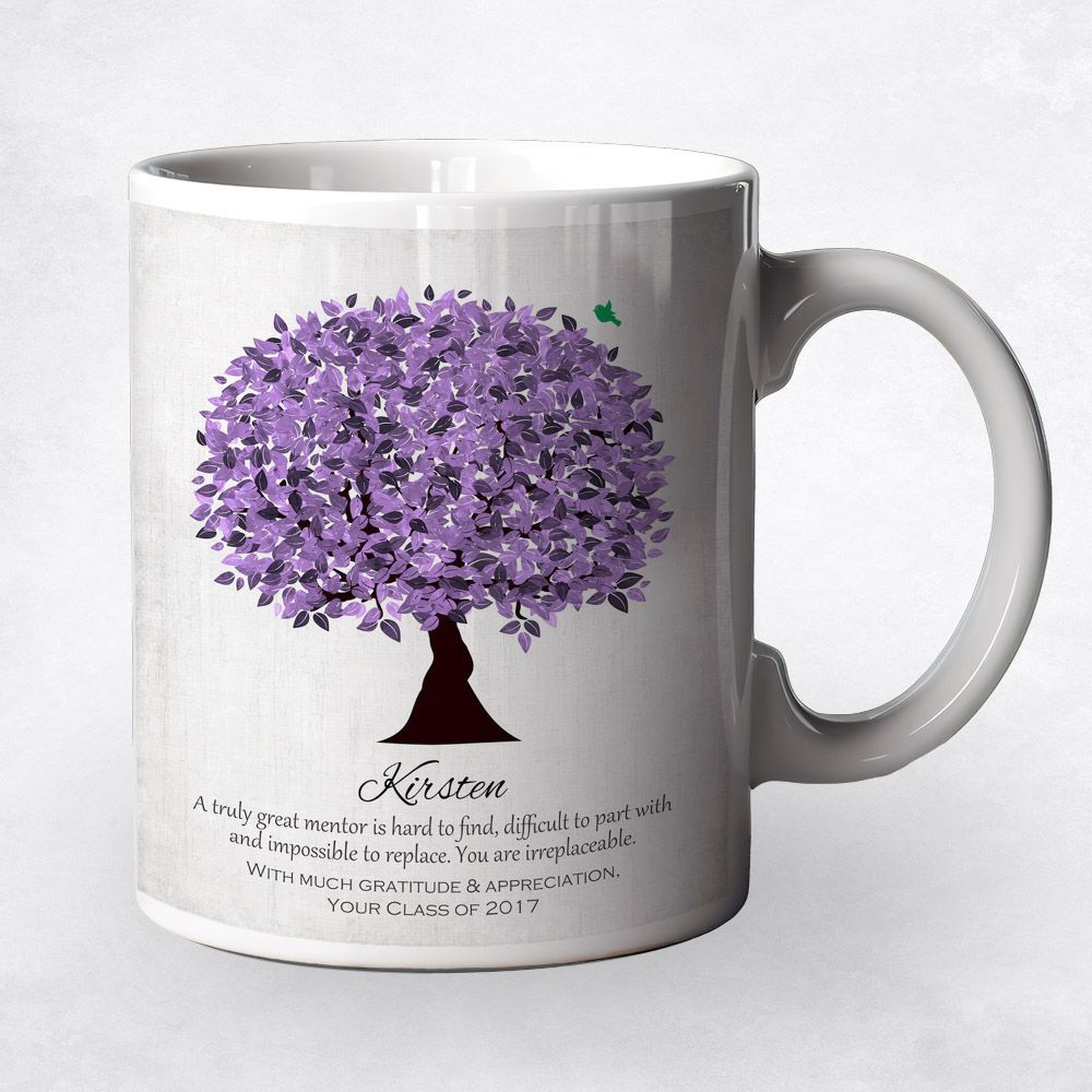 Purple Tree Leadership Appreciation Coffee Mug Gift for Mentor M-1477