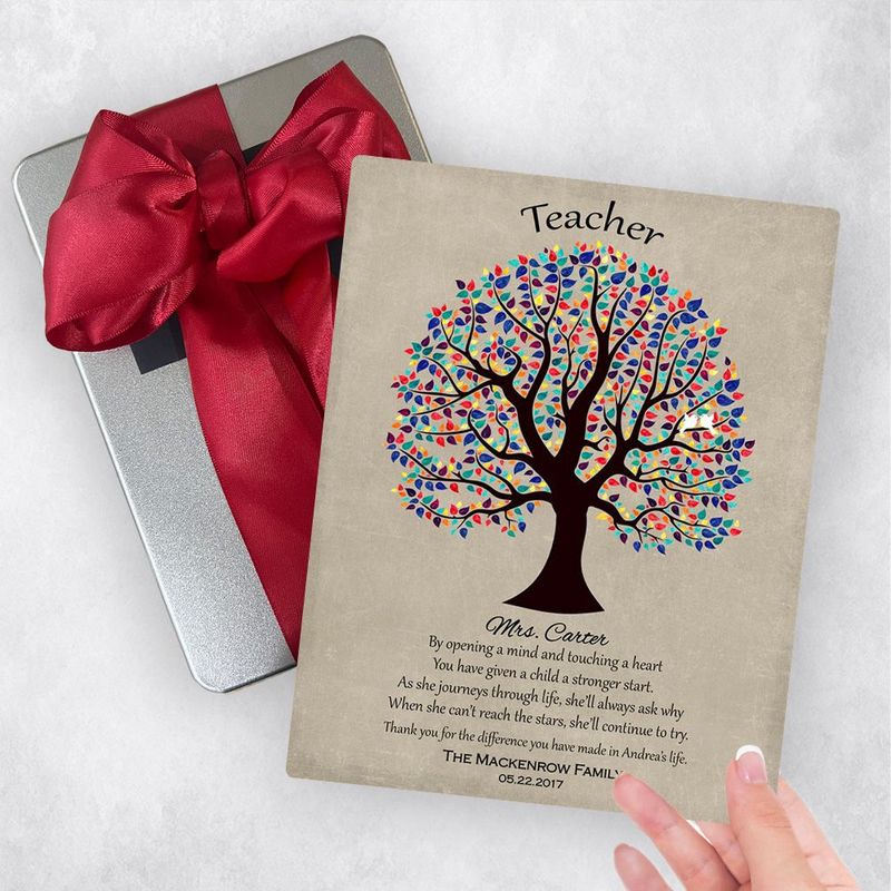 #1 Best Seller - Curly Tree Teacher Appreciation Gift Delivery Box Gift for Educator TOY-1462