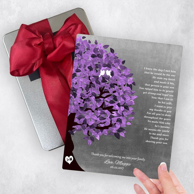 Half Purple Tree Wedding Gift Delivery Box Gift for Mother Of The Groom TOY-1487