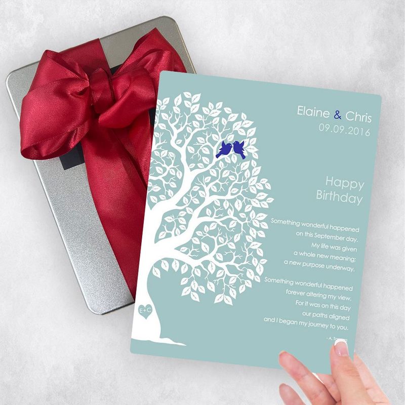 Half Artful Tree Spouse Birthday Gift Delivery Box Gift for Spouse TOY-1721