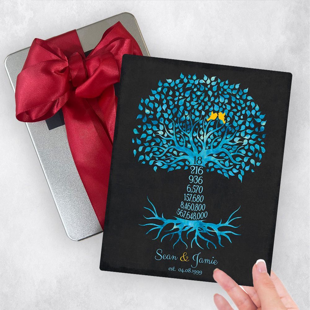Countdown Tree 18th Anniversary Gift Delivery Box Gift for Couple TOY-1448