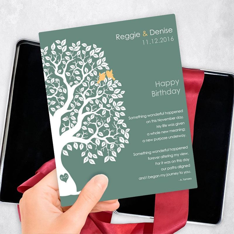 Half Artful Tree Spouse Birthday Gift Delivery Box Gift for Spouse TOY-1723