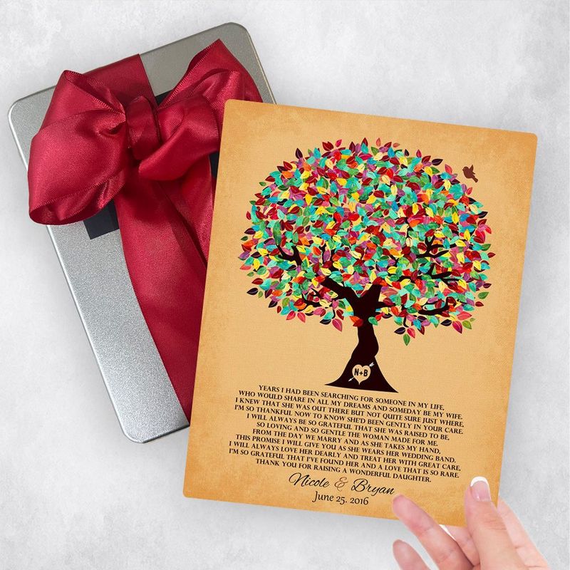 Colorful Summer Tree Wedding Gift Delivery Box Gift for Mother Of The Bride TOY-1204