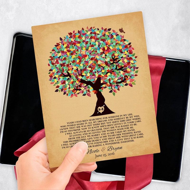 Colorful Summer Tree Wedding Gift Delivery Box Gift for Mother Of The Bride TOY-1204