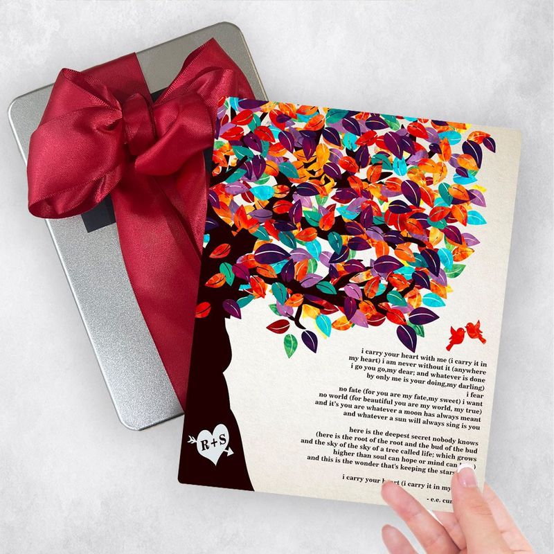 #1 Best Seller - Half Tree 10th Anniversary Gift Delivery Box Gift for Couple TOY-1169