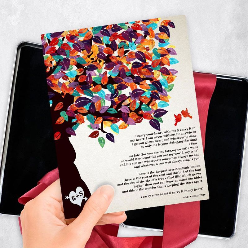 #1 Best Seller - Half Tree 10th Anniversary Gift Delivery Box Gift for Couple TOY-1169