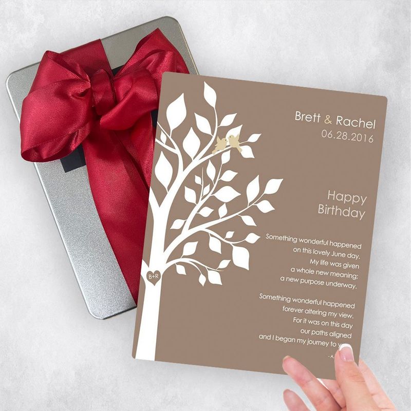 Half Tree Spouse Birthday Gift Delivery Box Gift for Spouse TOY-1718