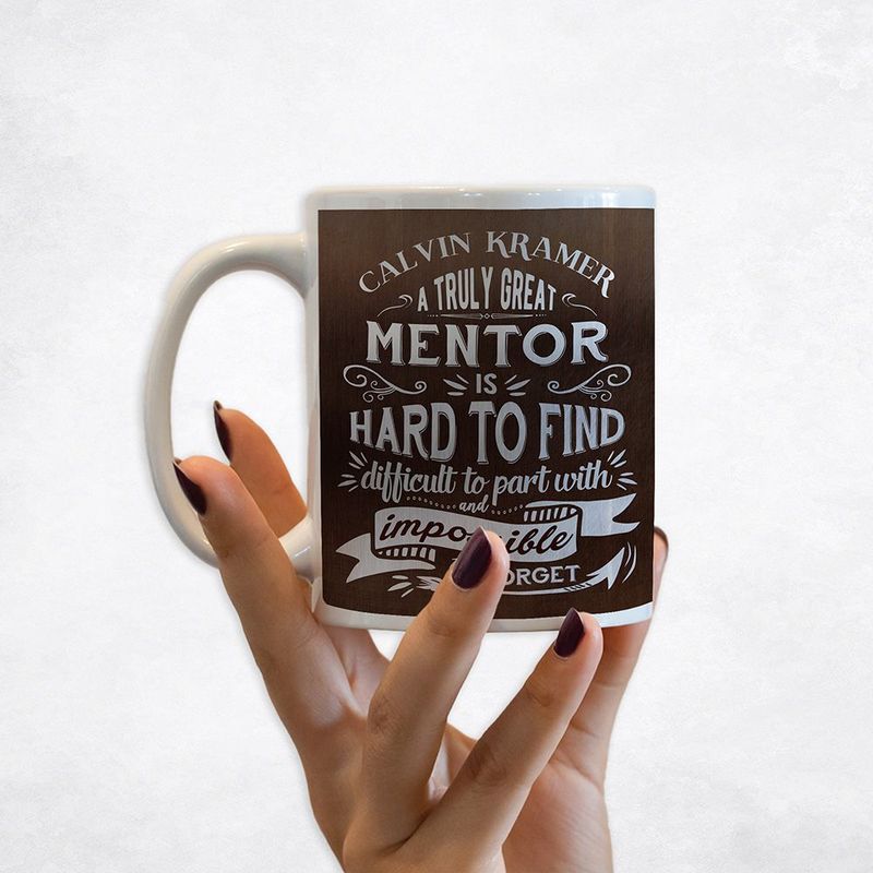 Bronze Truly Great Mentor Typography Retirement Coffee Mug Gift for Mentor M-2152