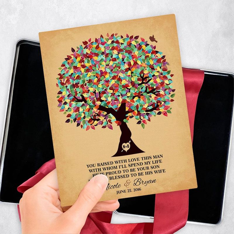 Colorful Summer Tree Wedding Gift Delivery Box Gift for Mother Of The Groom TOY-1205