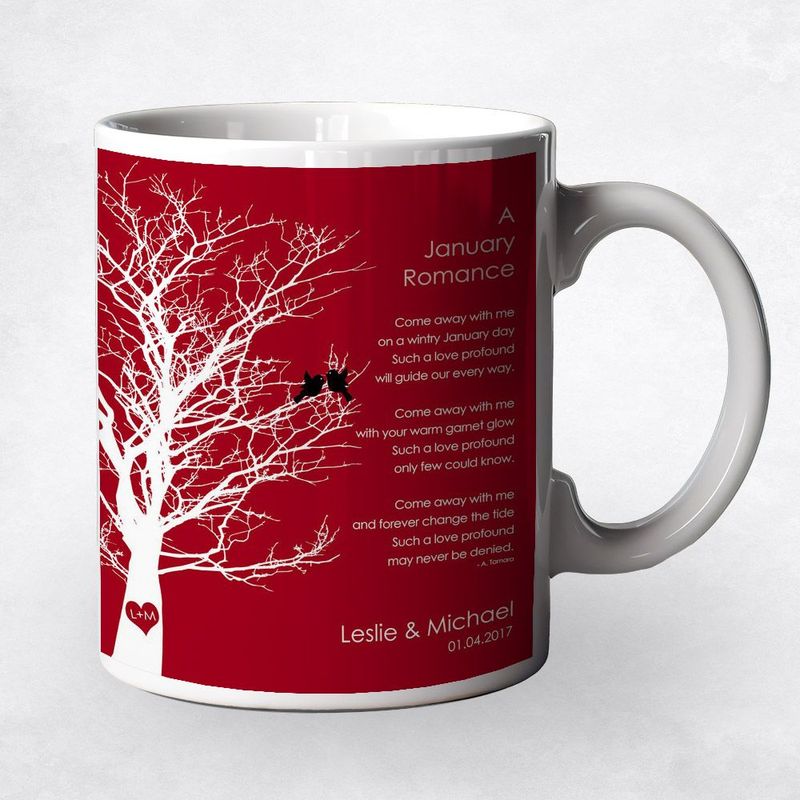 Branchy Tree Engagement Coffee Mug Gift for Couple M-1701
