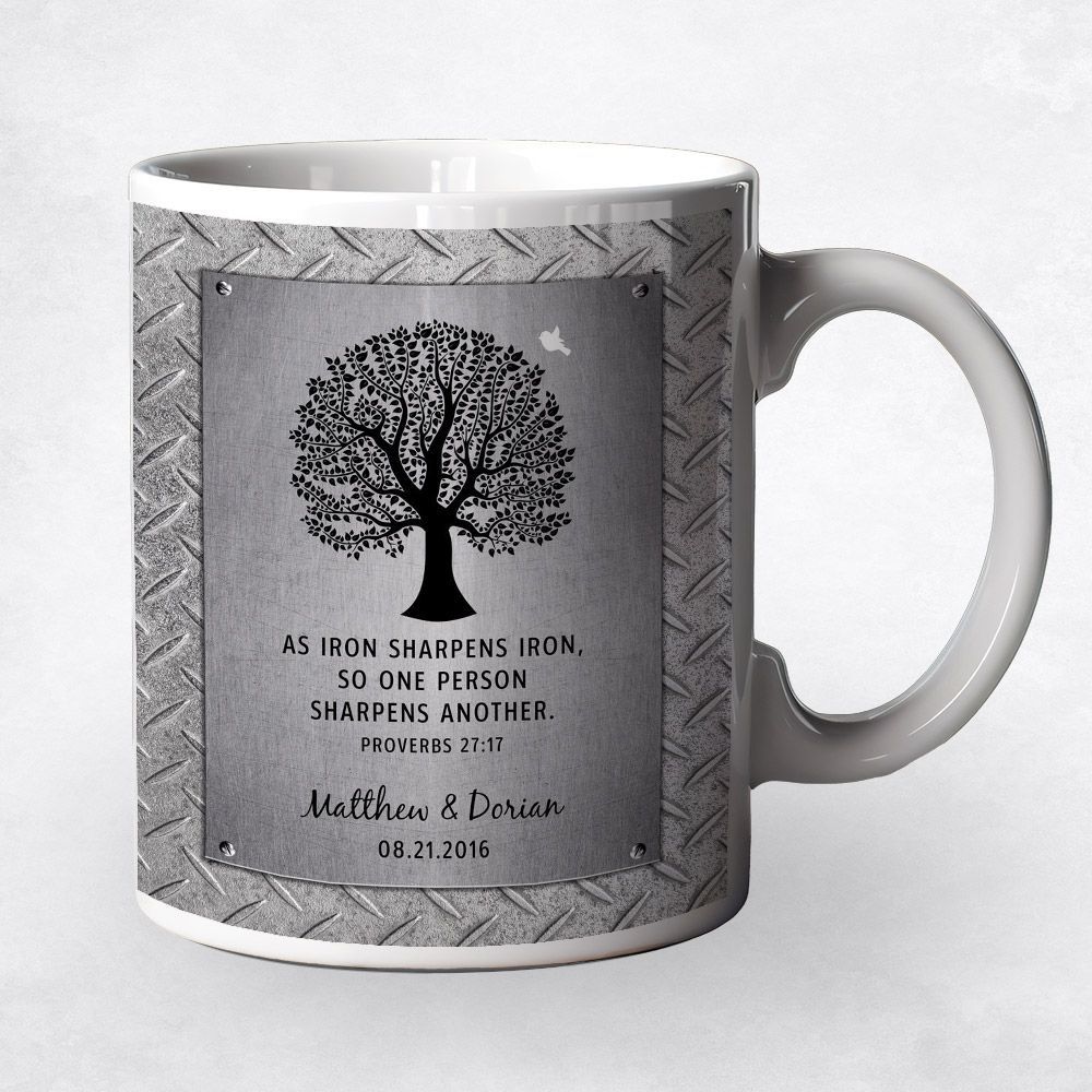 Iron Tree Silhouette 6th Anniversary Coffee Mug Gift for Couple M-1901
