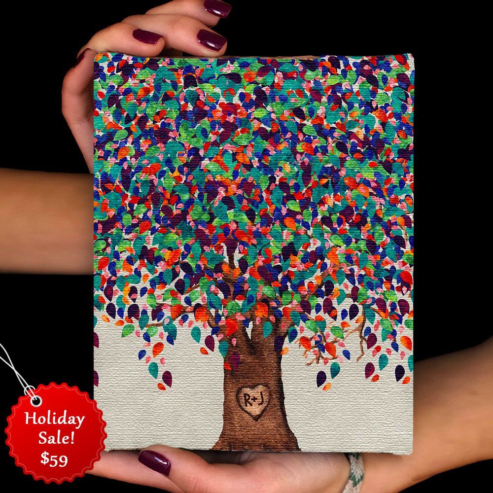 On Sale! 5x7 Willow Tree Canvas