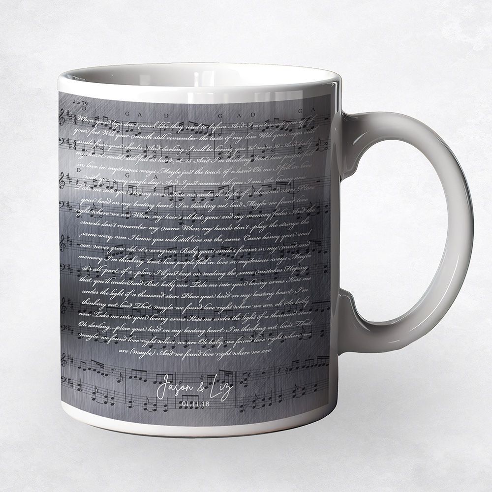 Tin First Dance or Wedding Reading 10th Anniversary Coffee Mug Gift for Couple M-2162