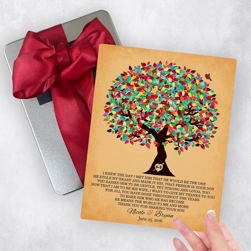 Colorful Summer Tree Wedding Gift Delivery Box Gift for Mother Of The Groom TOY-1203