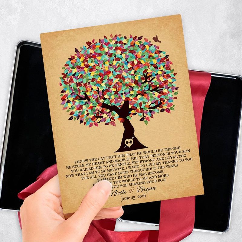 Colorful Summer Tree Wedding Gift Delivery Box Gift for Mother Of The Groom TOY-1203