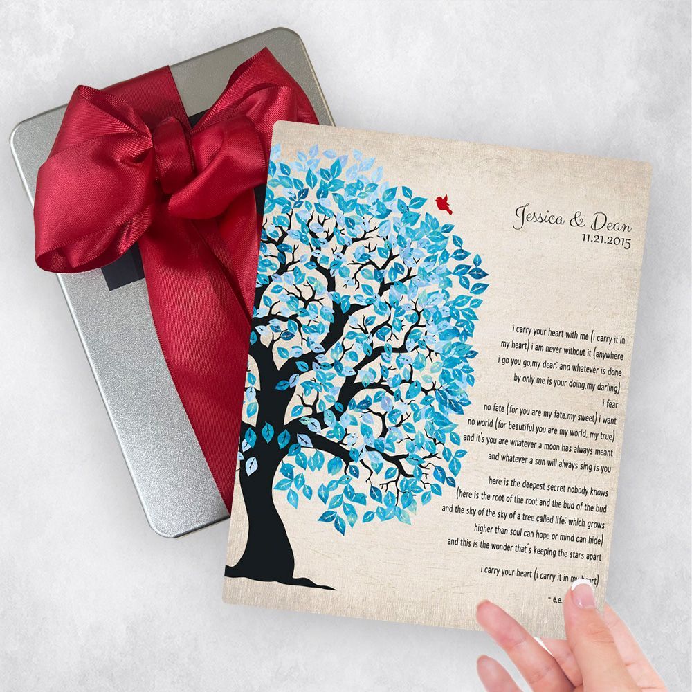 Half Artful Tree 10th Anniversary Gift Delivery Box Gift for Couple TOY-1278