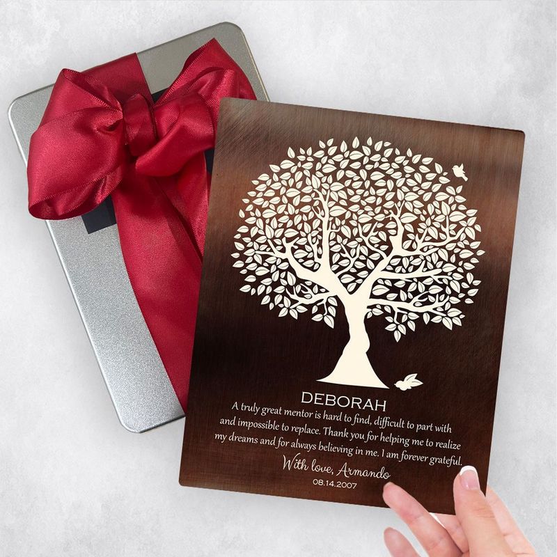 #1 Best Seller - Bronze Olive Tree Leadership Appreciation Gift Delivery Box Gift for Mentor TOY-1392