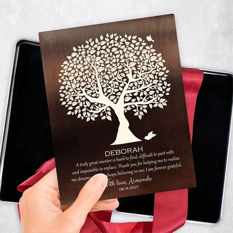 #1 Best Seller - Bronze Olive Tree Leadership Appreciation Gift Delivery Box Gift for Mentor TOY-1392