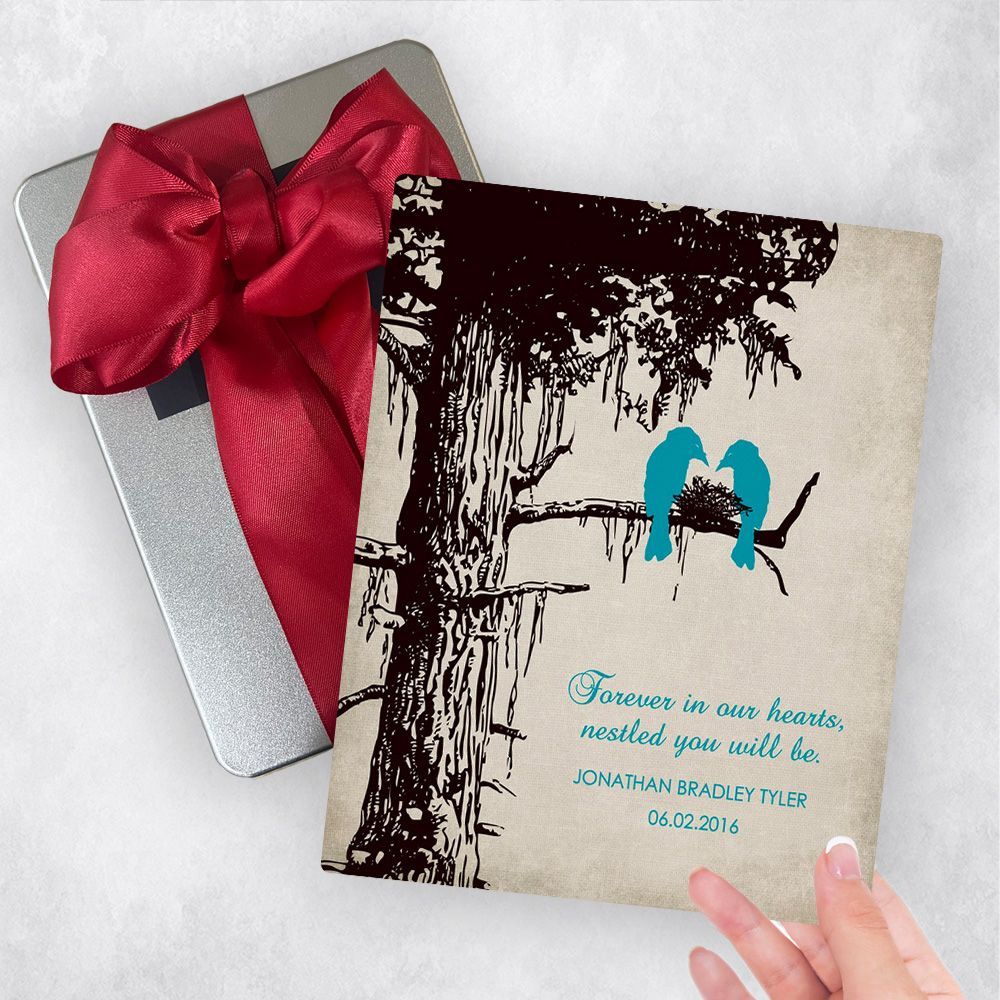 Dark Sequoia Tree Memorial Gift Delivery Box Gift for Bereaved Parents TOY-1357