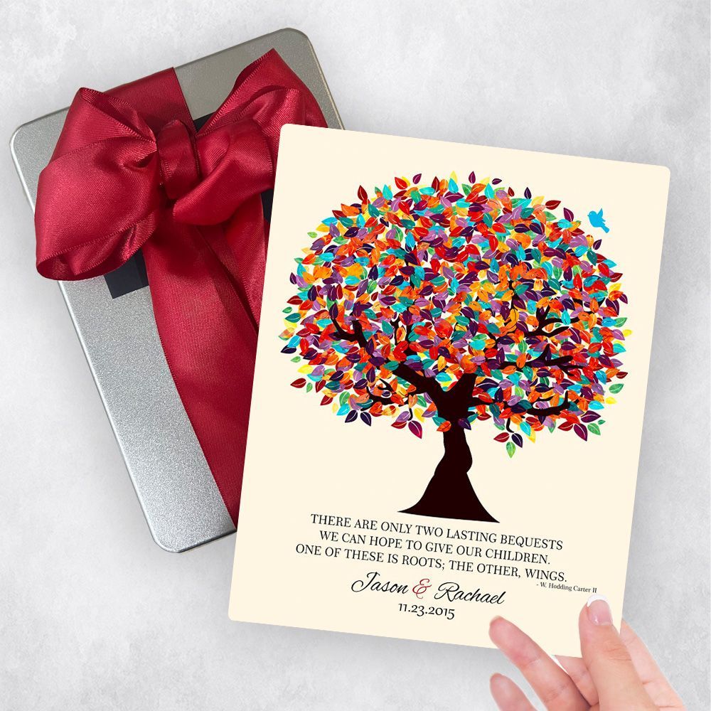 Spring Tree Thank You Wedding Gift Delivery Box Gift for Parents TOY-1168