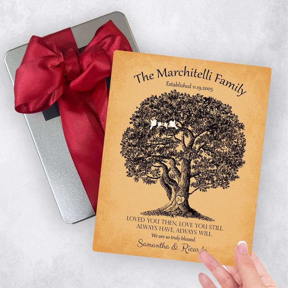 #1 Best Seller - Old Oak Tree 10th Anniversary Gift Delivery Box Gift for Couple TOY-1159