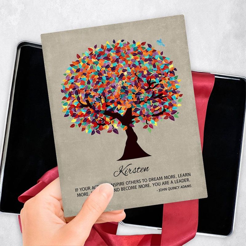 Colorful Spring Tree Leadership Appreciation Gift Delivery Box Gift for Mentor TOY-1472