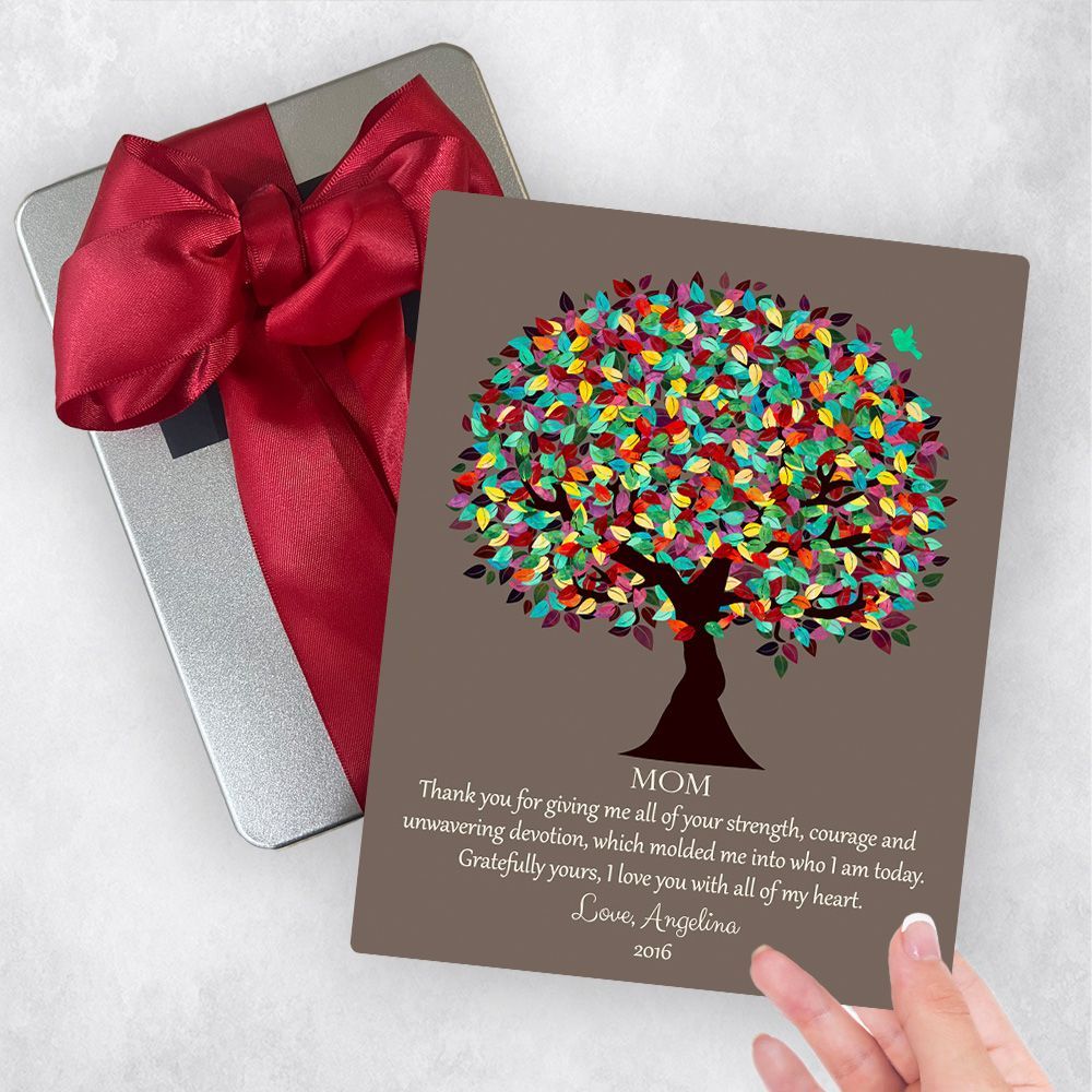 Colorful Spring Tree Metal Plaque Family Gift Delivery For Mom Toy-1420